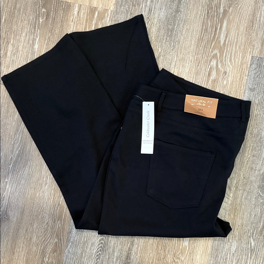 Coldwater Creek Black Straight-Leg Pants